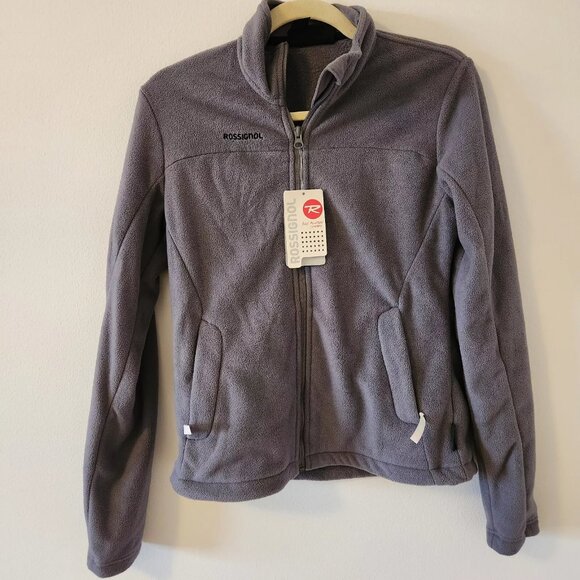 NWT Rossignol Park City Charcoal Gray Fleece Jacket, Size Medium - Picture 3 of 11